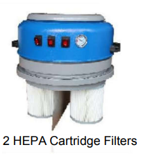 AT3600 Industrial Vacuum Cleaner with Three AMETEK Motors PTFE Membrane HEPA Filters and Automatic Pressure Relief