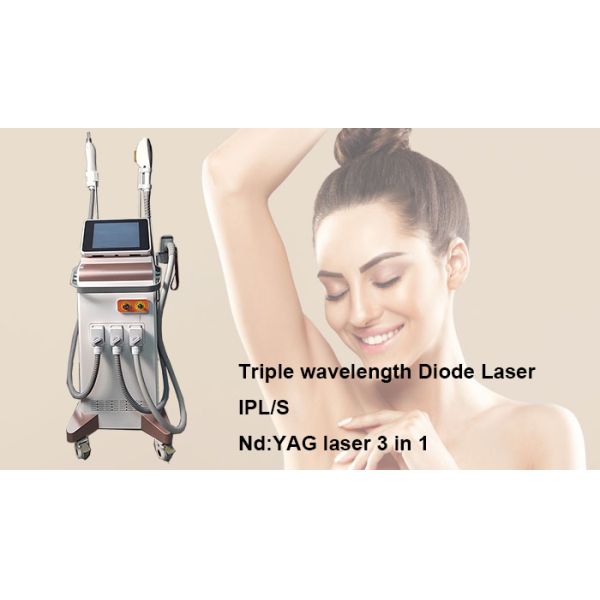 Pico ND YAG лазерная эпиляторная машина 755nm 808nm 1064nm длина волны