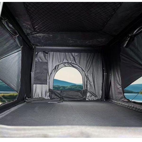 Waterproof Hard Shell Roof Top Tent for 6-Person Jeep SUV Wrangler Aluminum Fold Car Tent with Ladder Accessory