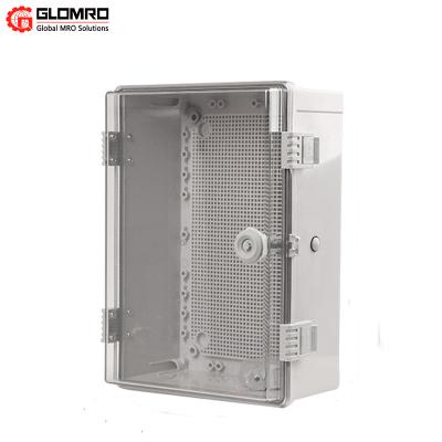 Caixa de controle elétrica transparente anti 50x400x200 ácido impermeável da base plástica do ABS