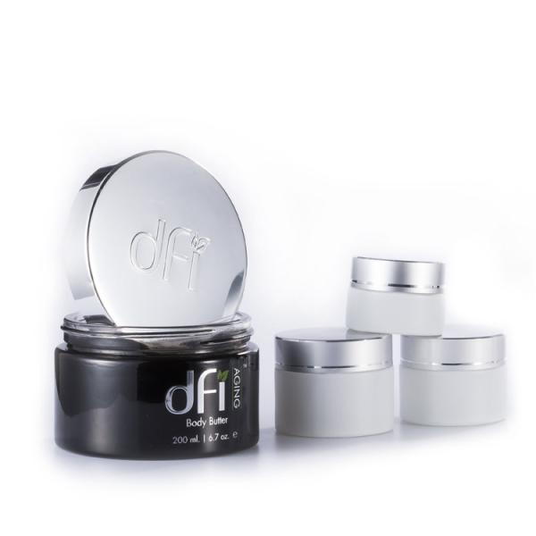 Large Face Cream Glass Cream Jars , 15g 20g 30g 50g 100g Round 200ml  Frosted Glass Jars