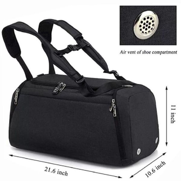 Перемещения логотипа большой емкости сумка спортзала изготовленного на заказ водоустойчивая с отсеком ботинка