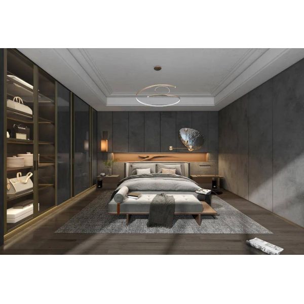 YALIG 2D / 3D Custom Made Italian Style Modern Bedroom Wardrobe Design for Apartment