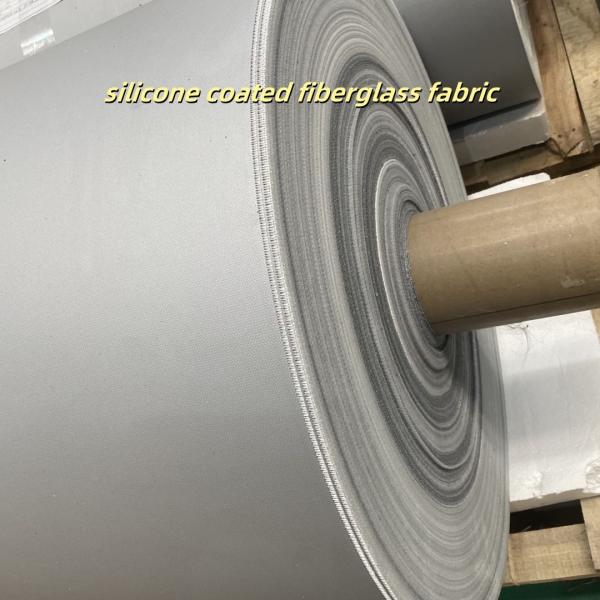 Tissu en fibre de verre enduit de silicone, tissu ignifuge résistant à la chaleur