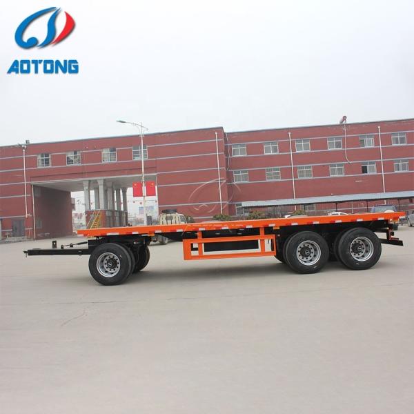 9.00-22.5 Rim and 12R22.5 Tire Farm Flatbed Trailer for 20-40 Tons Farm Tractor