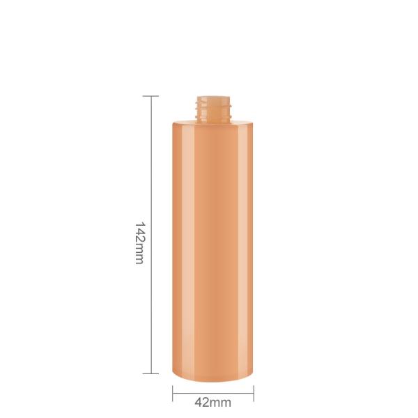Botões de spray de plástico elegantes 120ml / 4OZ Embalagem de parede pesada para cuidado da pele