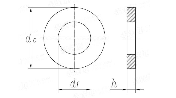 Black Surface Steel Flat Washer Prevent Loose DIN / ANSI / GB Standard