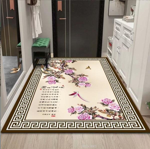 Abstract Picture Polyester Fiber Floor Carpet For Entrance Door And Living Room