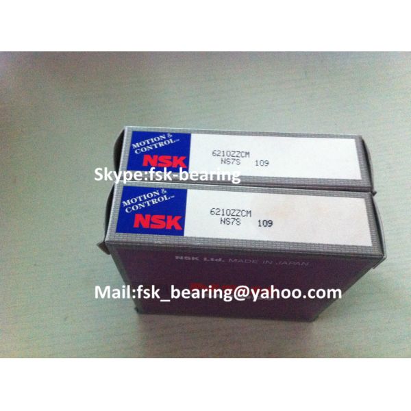 High Speed Deep Groove Ball Bearings China NSK 6210ZZ Mining Machine Bearings