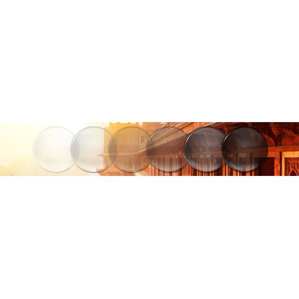 Turn Grey / Brown Photochromic Lenses , HMC EMI Semi Finished 1.60 Index Lenses