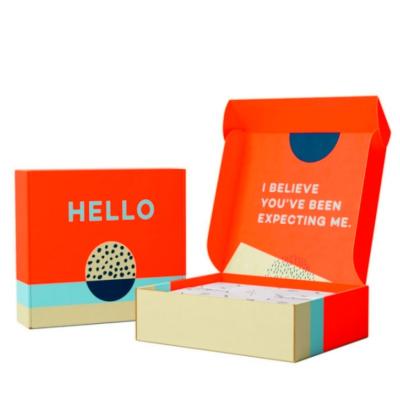 Elelgent White Corrugated Cardboard Boxes With Express Box Design