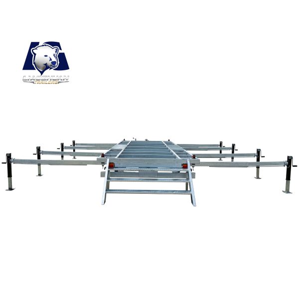 Remorques de Tiny House Squelette Robustes Galvanisées à Chaud Argent