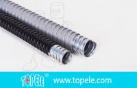 Électrique gris en acier galvanisé PVC conduit flexible et raccords