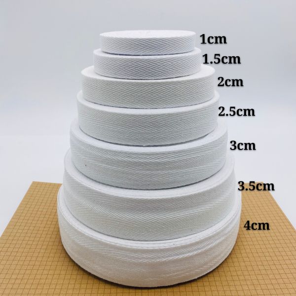 Sustainable Recycled Cotton Textile Webbing For Bag Strap