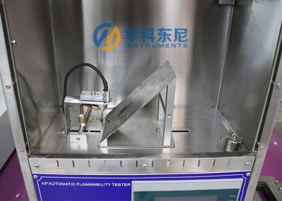 High Precision 45 degree Textile Testing Instruments of Flammability Performance