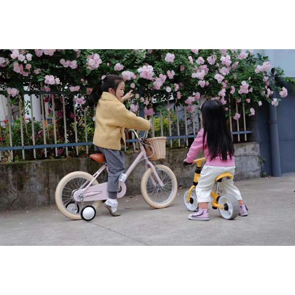 Alloy Rim INS Style 16 Inch Retro Children's Bicycle Single Speed for 4-8 Year Old Kids