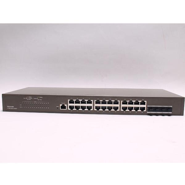 TEG5328F 24 Ports L3 Commutateur géré avec fonction QoS personnalisable et 10*10/100/1000 Ethernet 4*1000 SFP Gigabit Switch
