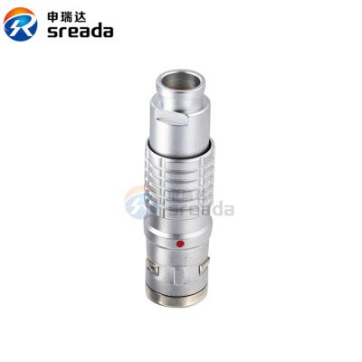 Straight Medical Device Connector IP66 / IP68 6 Pin Multi Pin Circular Connectors