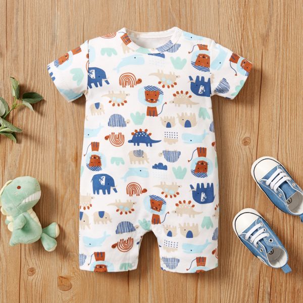 Low Price Custom And Stock 100% Cotton Baby romper Baby bodysuit for Summer