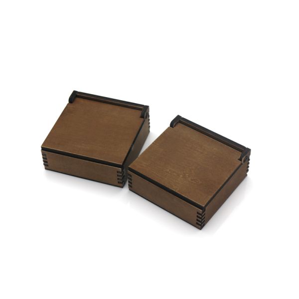 Boîtes en bois -- Boîtes de rangement en bois décoratives Coffre à bijoux