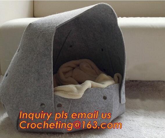 soft felt pet house, Pet Beds & Accessories, Felt pet house, Felt cats pet bed, felt pet house for dog or cats