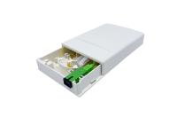 1 núcleo de conexión óptica de terminación de la caja de fibra ABS para la instalación de la pared de la casa con adaptador SC