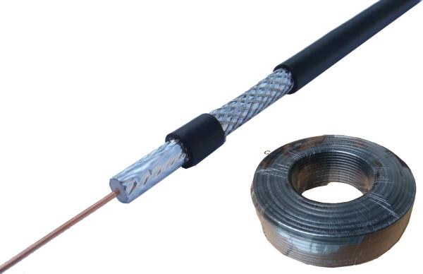 CCTV Coaxial Cable , Tri-Shield RG7 Coaxial Cable  Drop Cable with Flame Retardant PVC Jacket