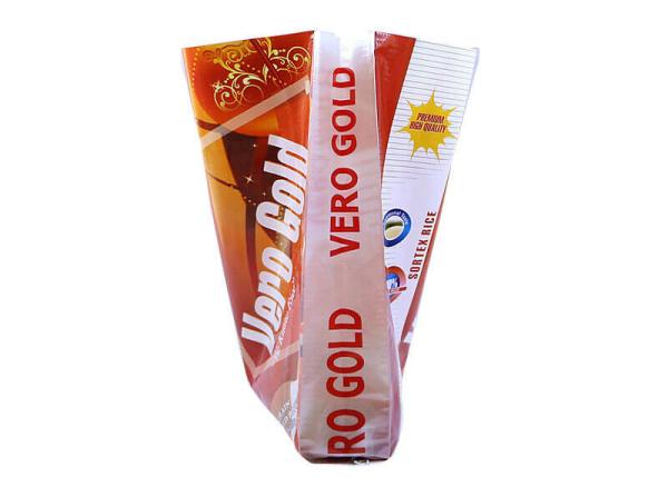 Tear Resistant Plastic Feed Bags , Red / Yellow Paddy Bopp Laminated PP Bags