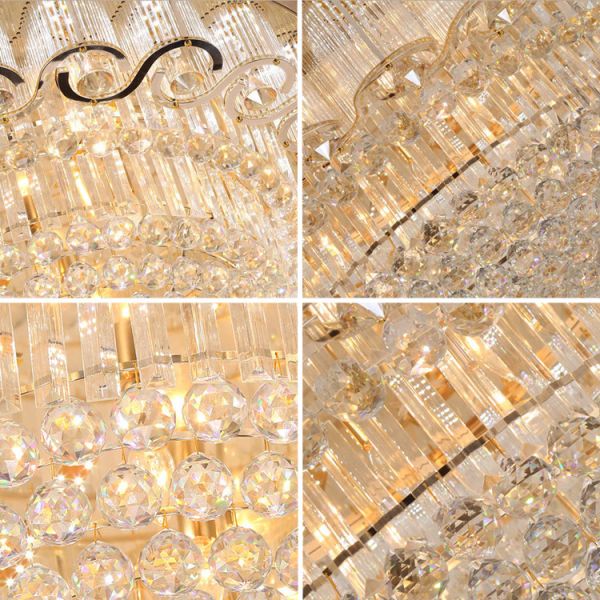 Sala de estar de lujo moderna Pasillo de K9 Crystal Celling Light For Bedroom