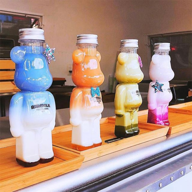 Recyclable 700ml Teddy Bear Drink Bottle For Soda Beverage