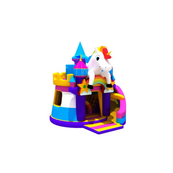 UL Combo 0.55mm Inflatable Unicorn Bounce House