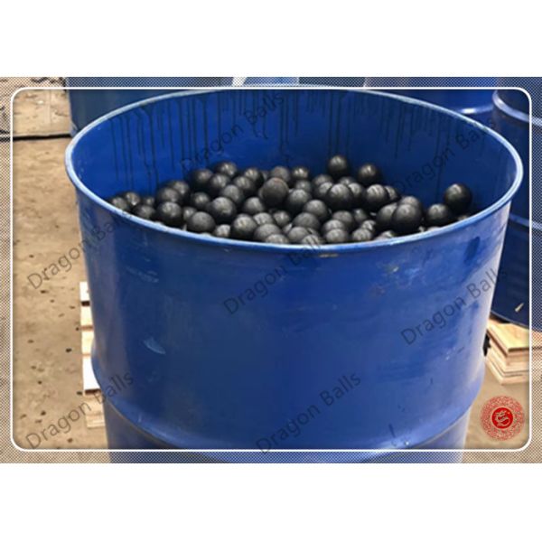 Low Chrome Cast Grinding Balls , Cast Iron Balls For 12mm - 150mm Size
