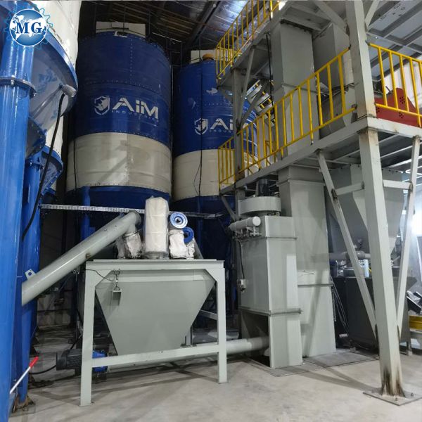80-150KW Dry Mix Powder Mortar Production Line Wall Putty Sand Cement Mixer Machine Ceramic Tile Adhesive Manufacturing Plant