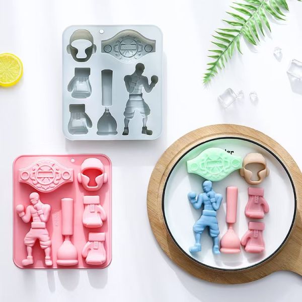 Disposable Silicone Mold Mini Cartoon Animal Wax Bottle Sugar Chocolate Candy Fire Paint Wax Grain Mousse Cake Tools Decoration