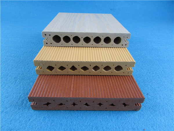Hollow Friendly WPC Composite Decking Groove Environmentally WPC Decking