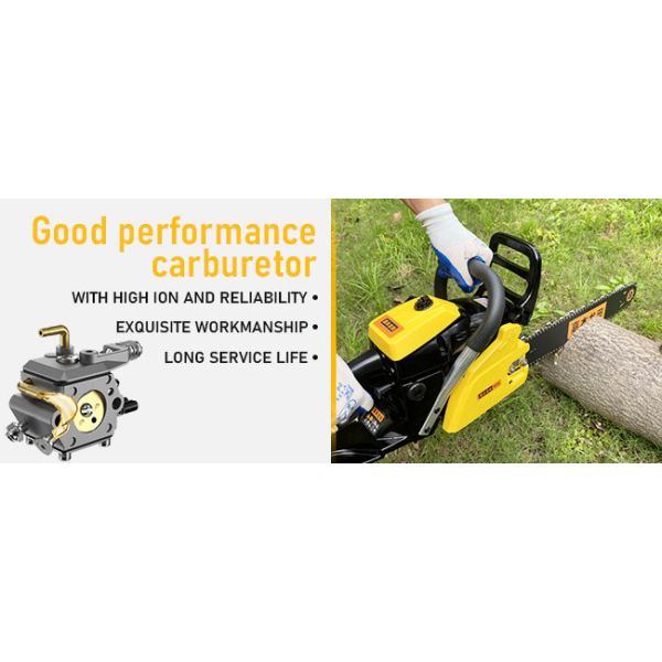 Servicio personalizado 42cc motosierra de gas de 16 pulgadas para cortar madera de árboles