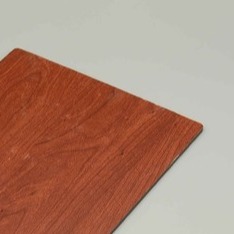 3mm Scratch-resistant Dark Red Aluminum Wood Finish Wood Grain Acm Panels  Pvdf Coating Composite Panels