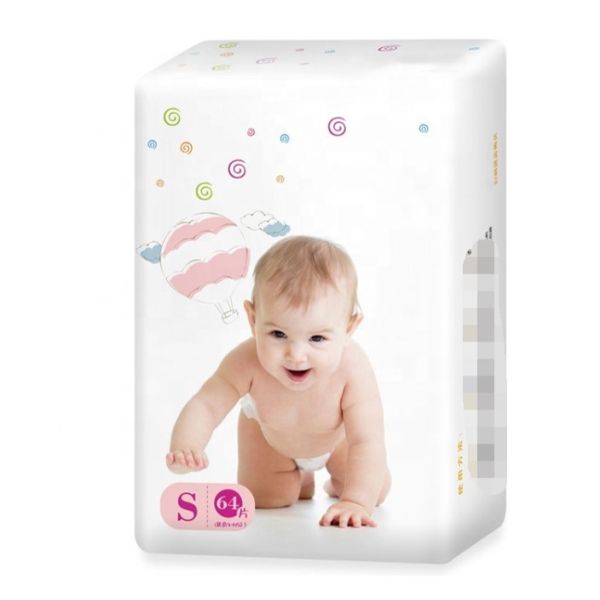 Soft Elastic Waist Band Adsorbing Quickly Disposable Baby Diaper