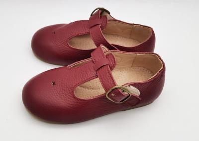 Soft Kids Shoes Leather Baby Walking Shoes T-Strap Flats School Shoes