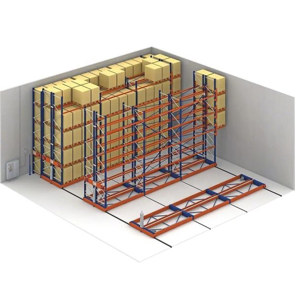 スチールモバイルのパレットラッキングシステム,4層動力モバイルのラッキング 1000kg/パレット