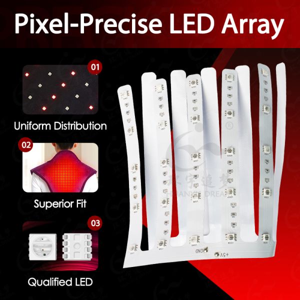 Composite double-sided aluminum substrate design Constant Current Flexible PCBA Infrared Red Light for Therapy Belt Heated Massage Waist Belt