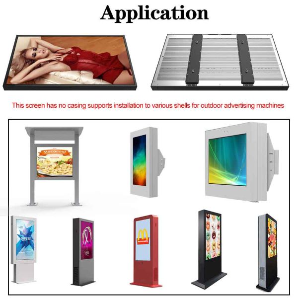 High Brightness 55in Outdoor Advertising LCD Displayer 3840×2160