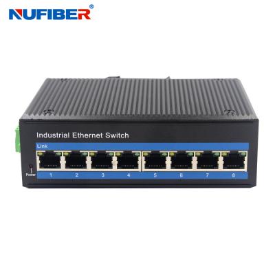 1000MBase-T UTP Unmanaged Industrial Switch 8 Port For IP Cameras