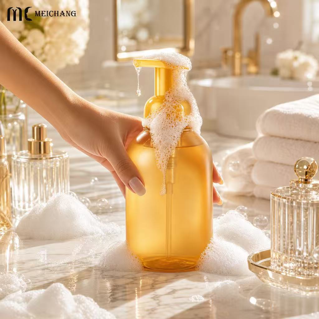 600ml PET Foaming Pump Bottle for Foaming Hand Soap Packaging(MC-1803)
