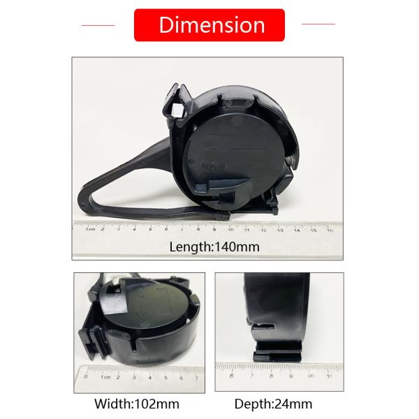 FTTH Drop Cable Wire Clamp Round Plastic Cable Installation Kits 2-6mm PA66 Черный