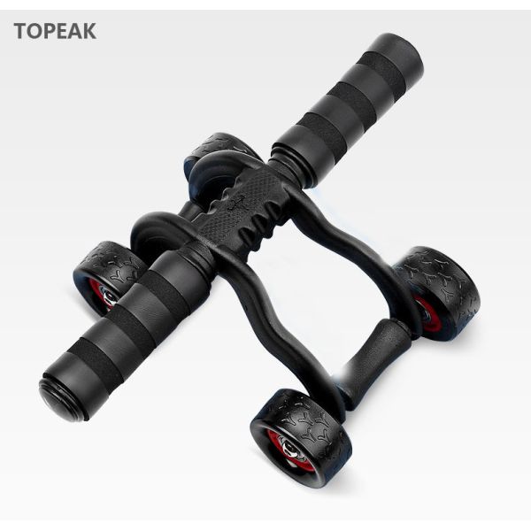 Power Wheel Ab Roller For Core Strength Knee Pad Brake Plate 4.33inches