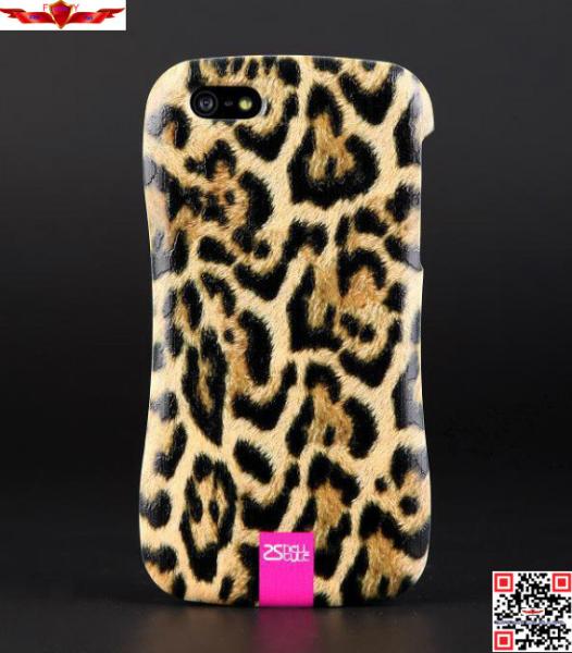 New 3D Printing Animal Skin Zinc Alloy Bumper With PC Back Cover Cases For Iphone 5 5S