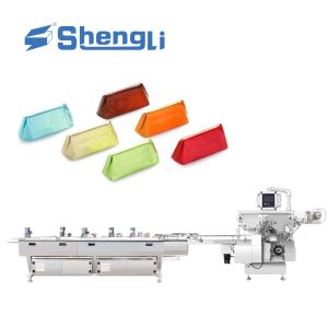 220ppm-260ppm Triangle Chocolate Wrapping Machine Foil Paper Packaging Machine