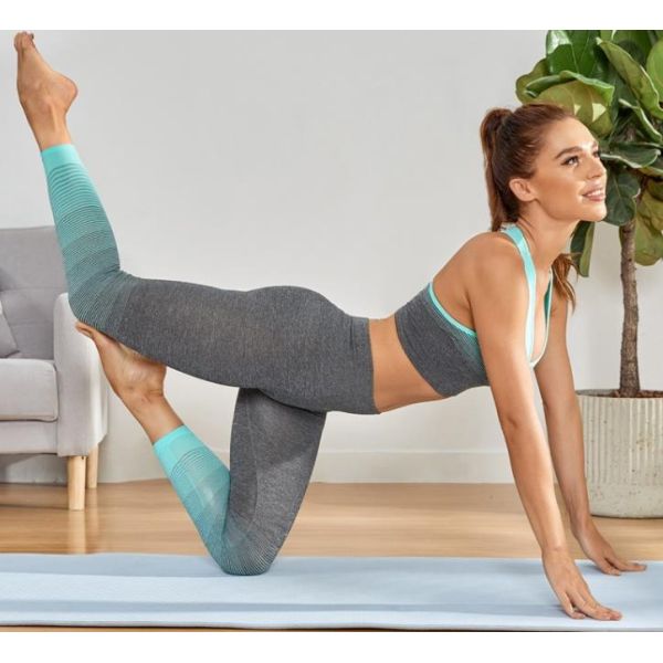 Градиента влаги костюма йоги Sportswear костюм спорт быстрого сухого Breathable безшовный