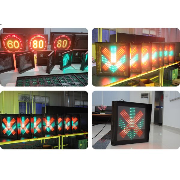 LED Lane Control Sign with JT/T 431-2000 Quality Standard Featuring Red and Green Super Bright LED Lamps for Expressway and Tunnel Traffic Signal Light